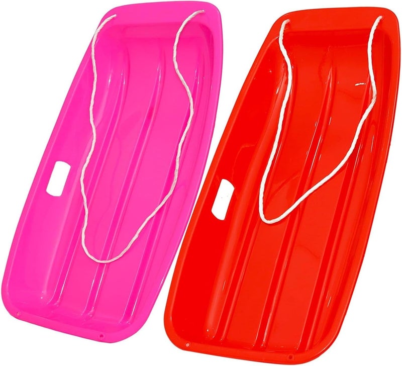 LIBERATECH 2-Person Sled for| 35" All-Season Toboggan | Reinforced Structure | High Weight Capacity | for Snow, Beach & Park - Image 1